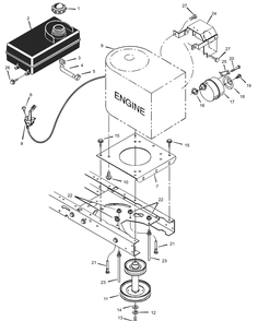 Part Location Diagram of 094320SE Briggs and Stratton Shield, Heat